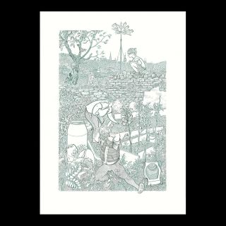 U Divišů na zahradě S koupí této limitované ilustrace pro @kabinet.works neváhejte ☺️ Sice se teolog, fyzik, přirodovědec...